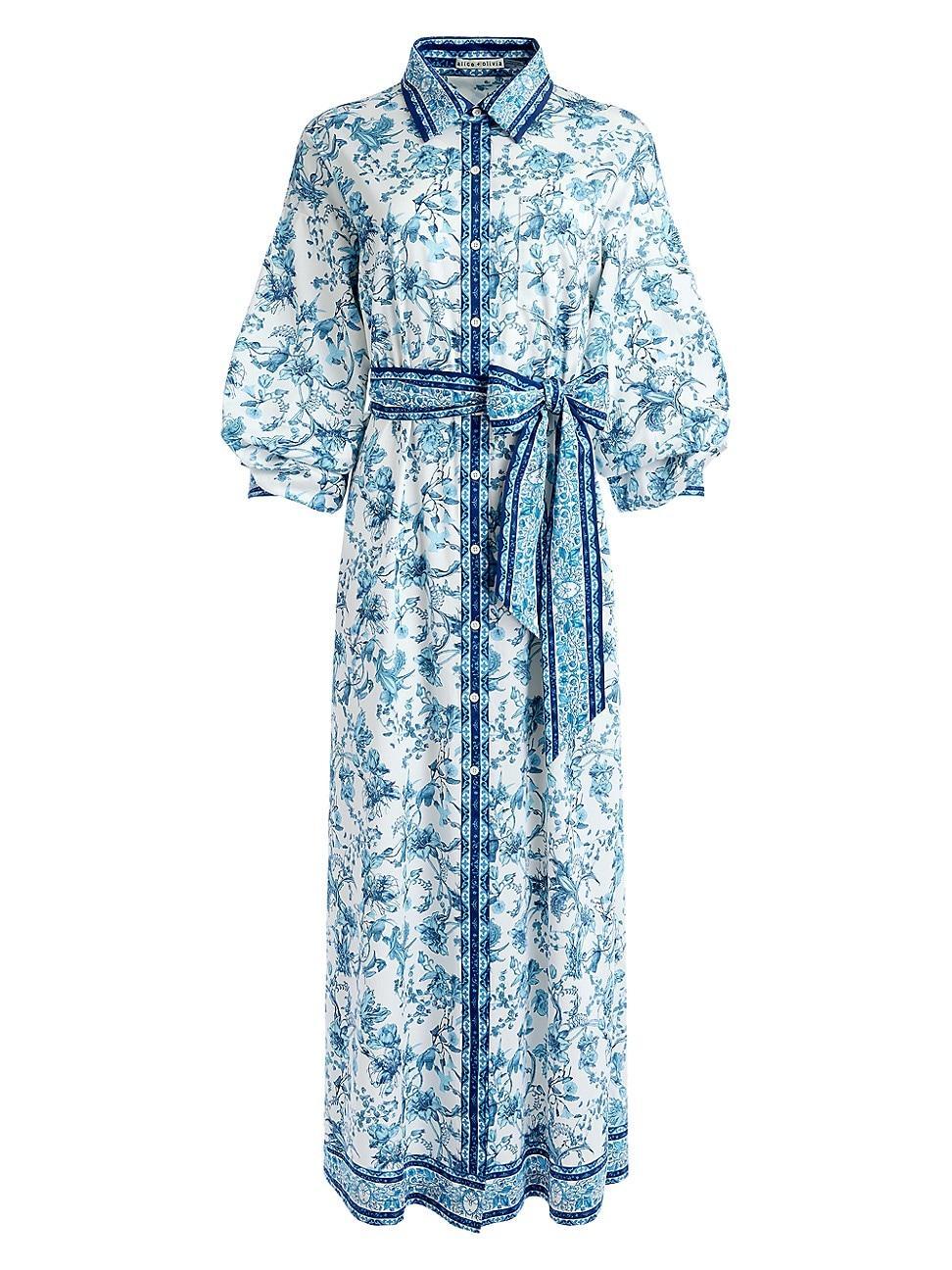 Womens Tanika Floral Belted Shirtdress Product Image