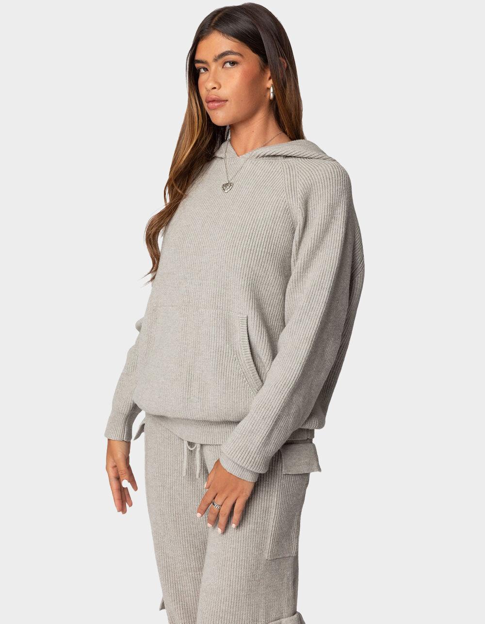 EDIKTED Wynter Oversized Knit Hoodie Product Image