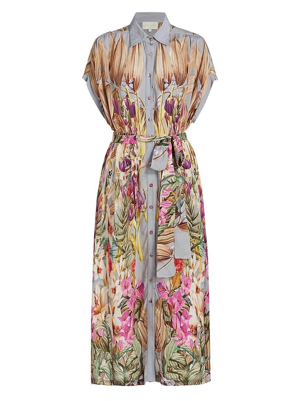 Womens Eterna Valerie Floral Caftan Dress Product Image