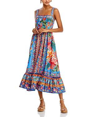 Womens Stitched Garden Tiered Maxi Dress Product Image