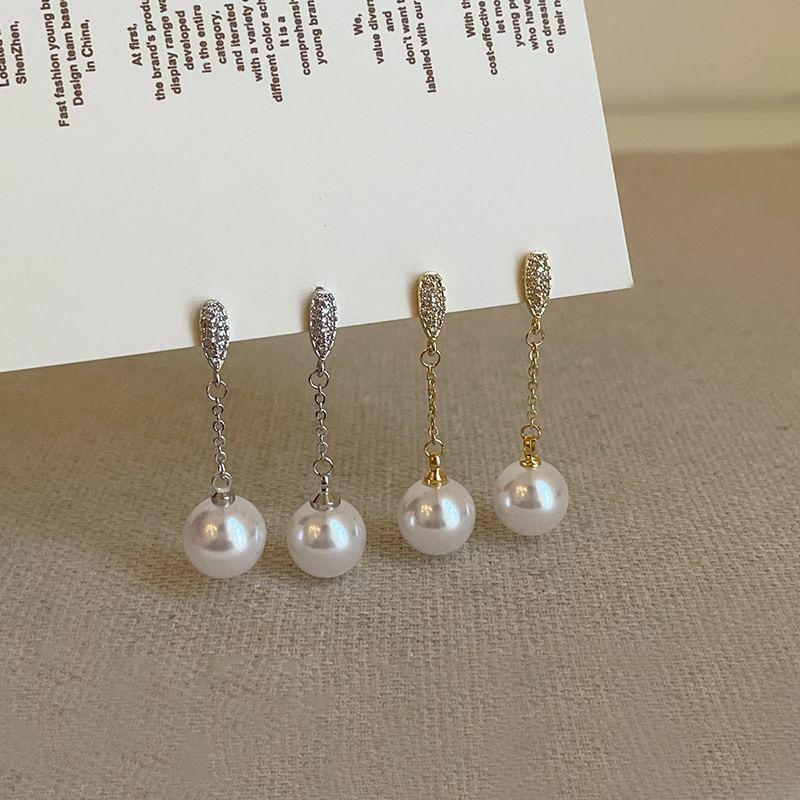 Faux Pearl Drop Earring Product Image