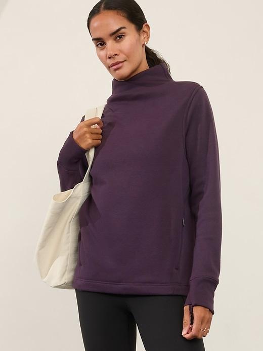 Cozy Karma Twist Neck Sweatshirt Product Image