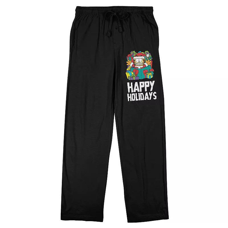 Mens Garfield Happy Holidays Pajama Pants Product Image