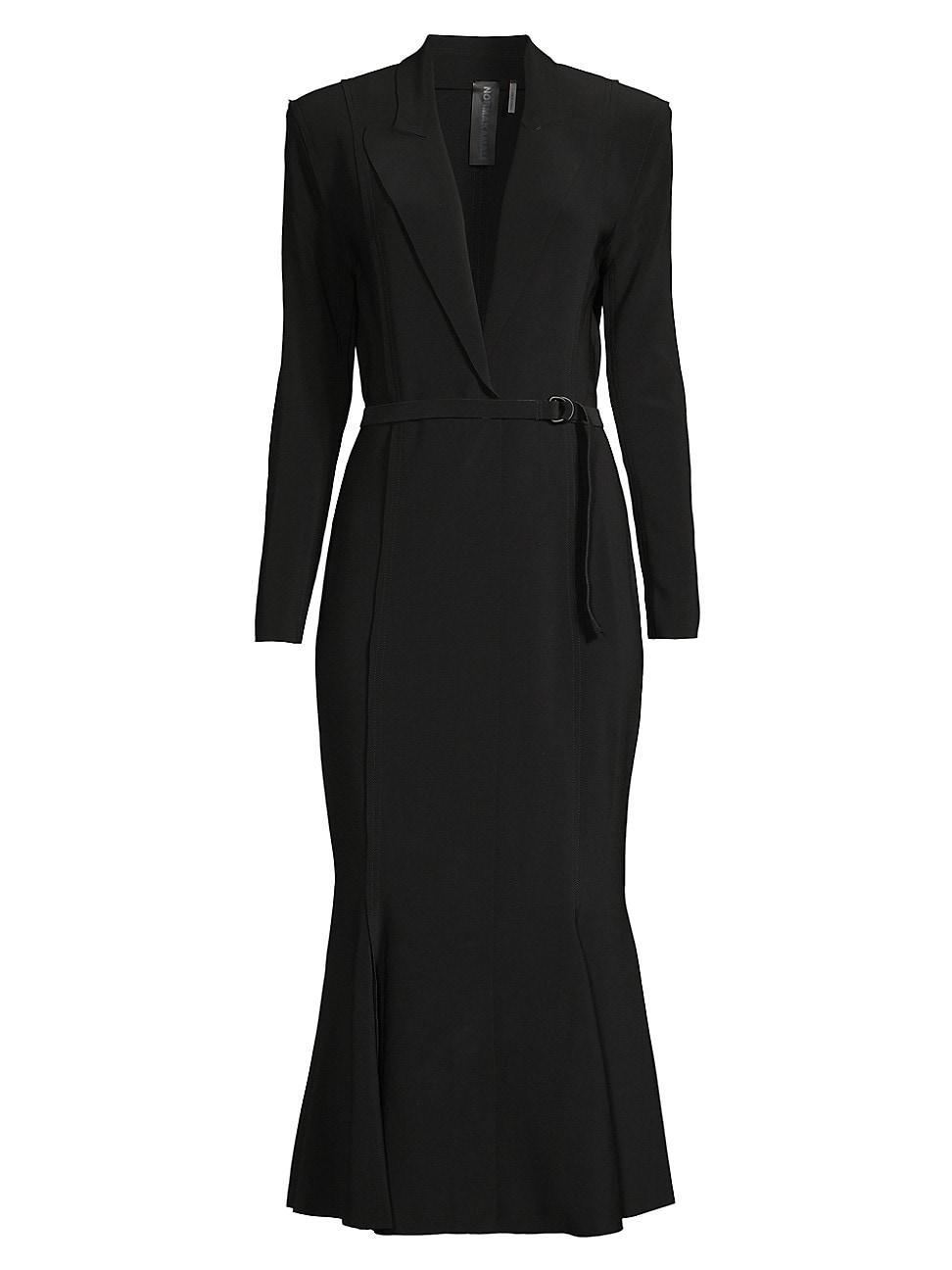 Womens Belted Blazer Midi-Dress Product Image