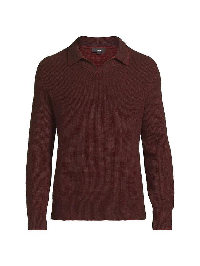 Mens Thermal Cashmere V-Neck Sweater Product Image