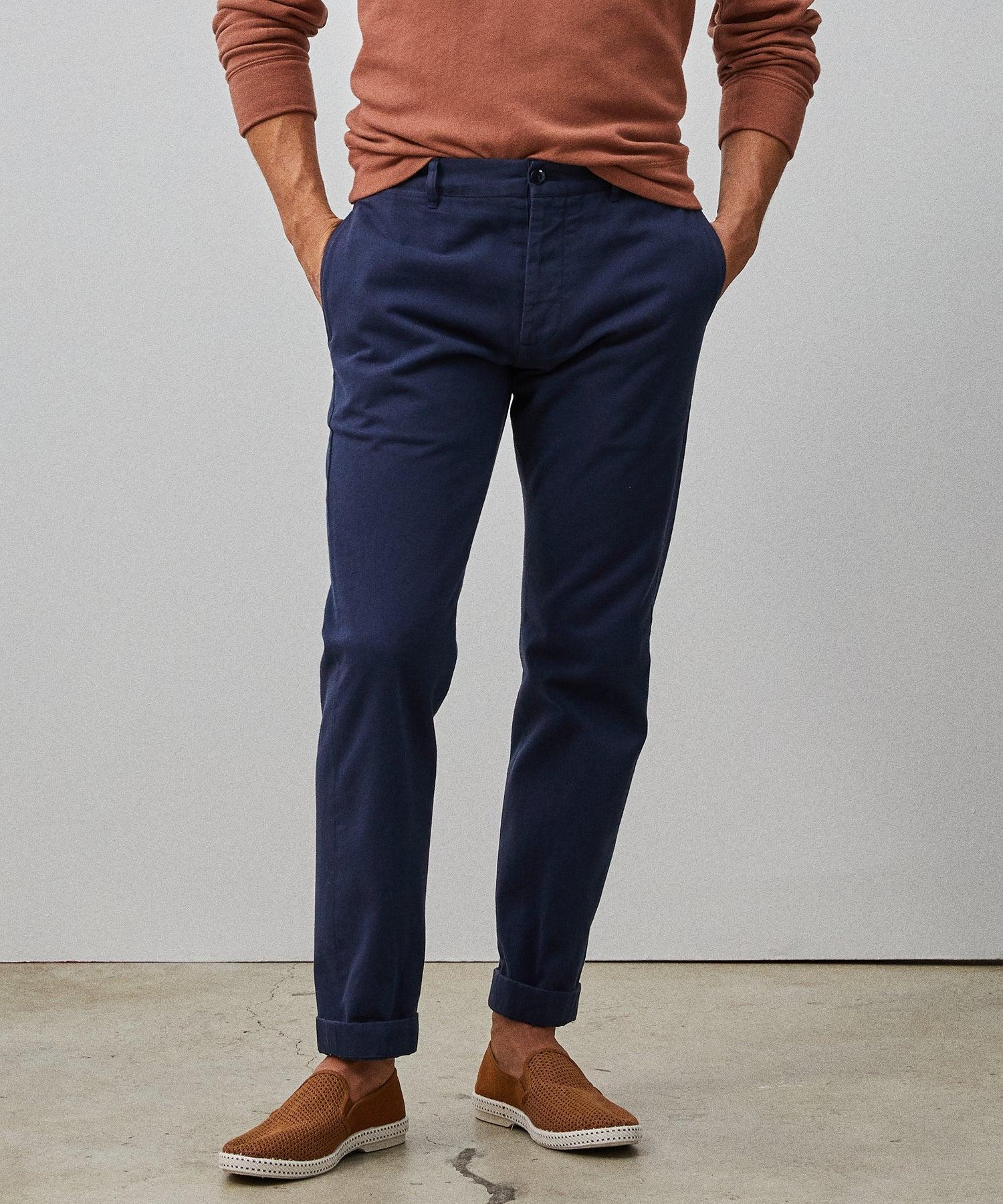 Japanese Selvedge Chino Pant in Navy Product Image