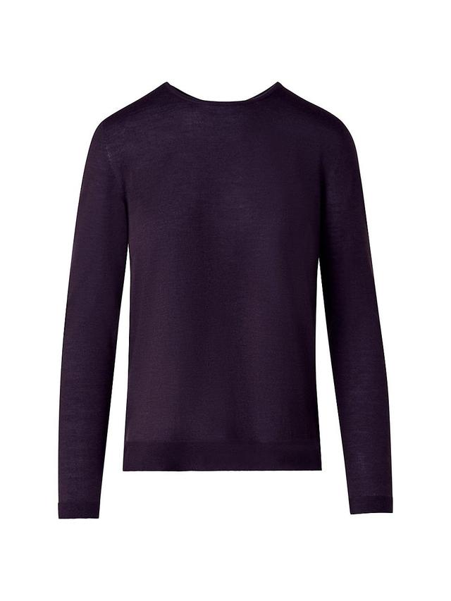 Womens Cashmere-Silk Seamless Sweater Product Image