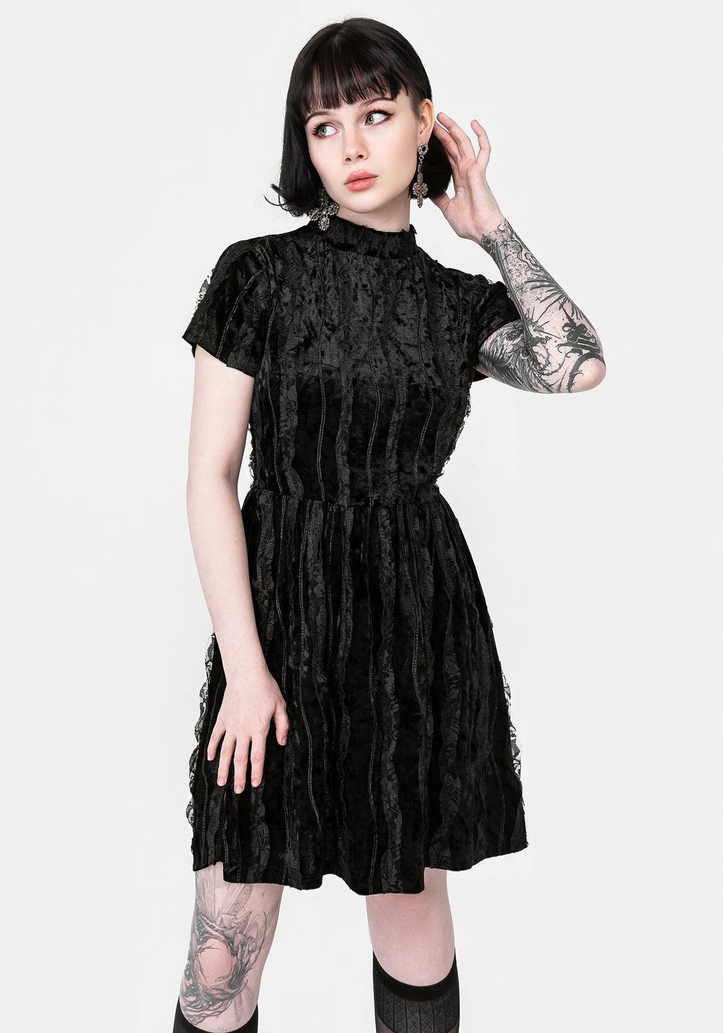 Imogen Velour Mini Dress Product Image