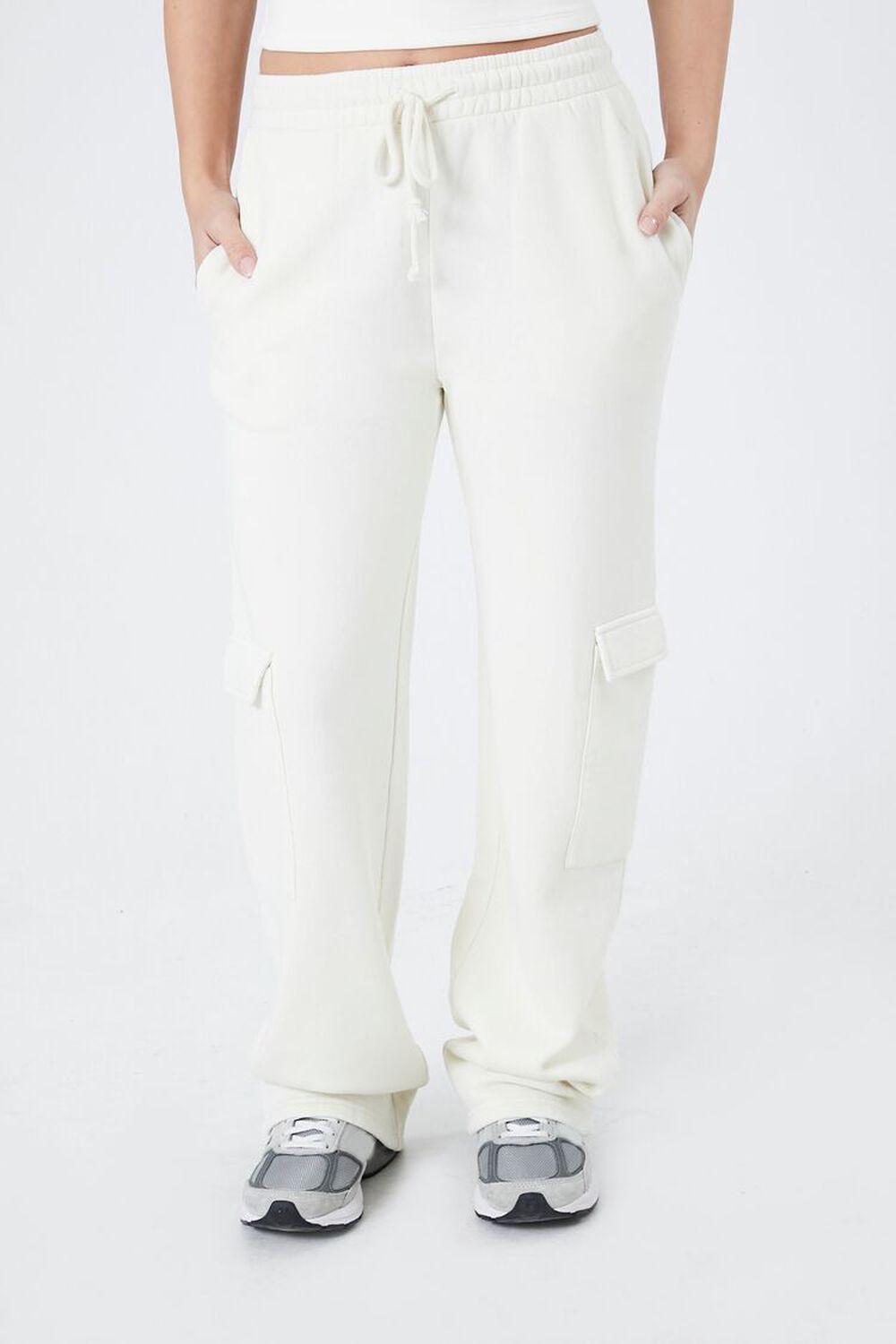 Fleece Drawstring Wide-Leg Pants | Forever 21 Product Image