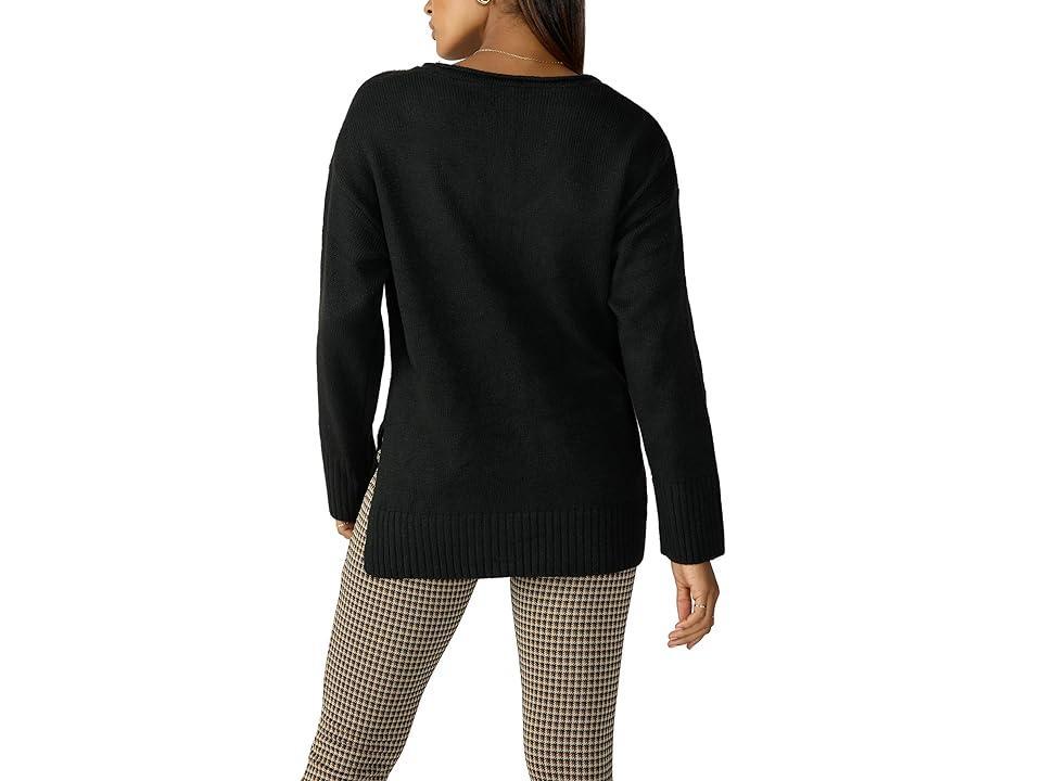 Sanctuary Casual Cozy V-Neck Sweater Women's Clothing Product Image