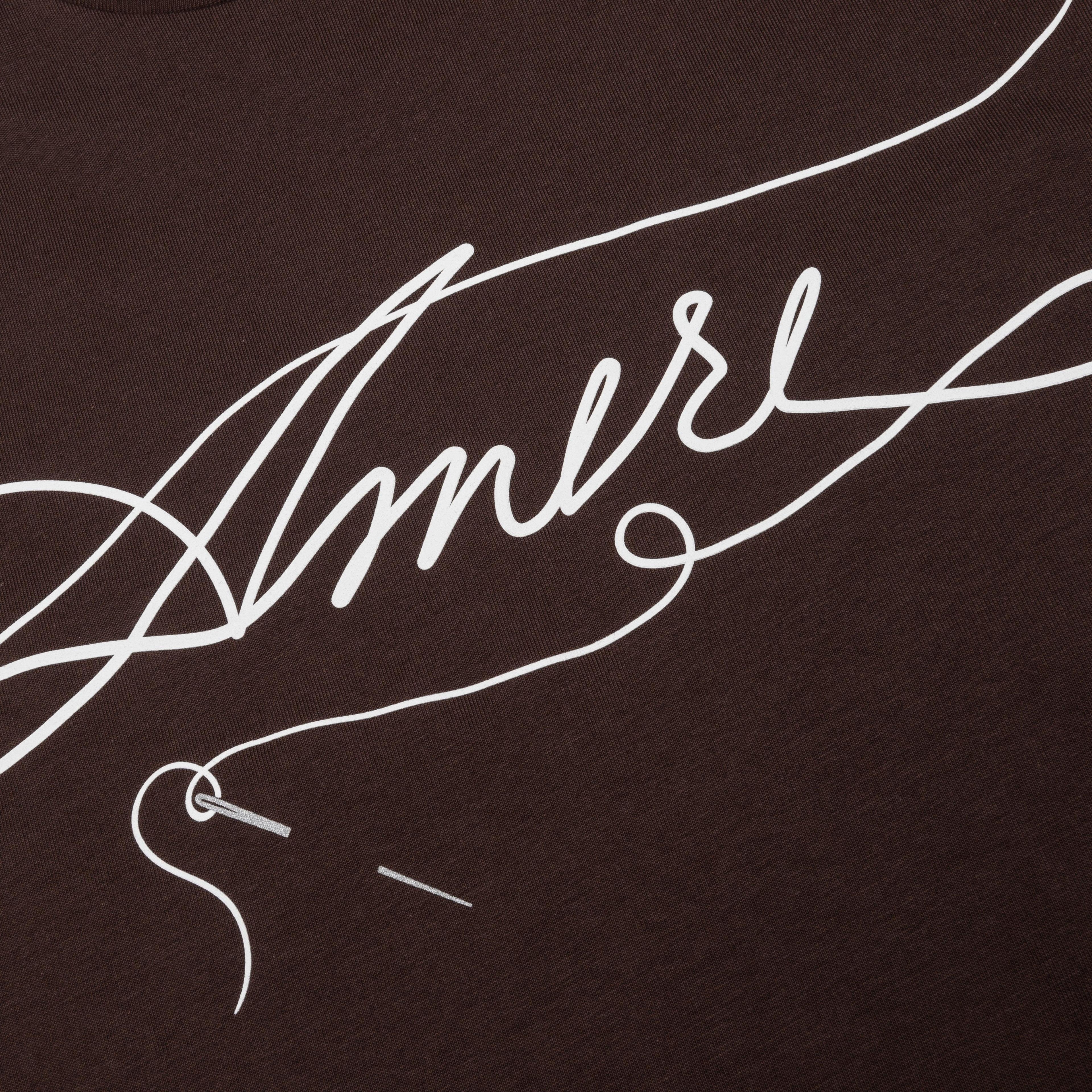 Amiri Stitch Tee - Shaved Chocolate Male Product Image