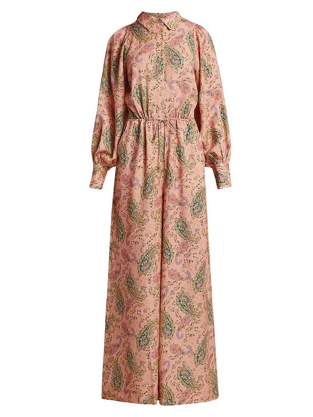 Womens Isha Paisley Wide-Leg Jumpsuit Product Image