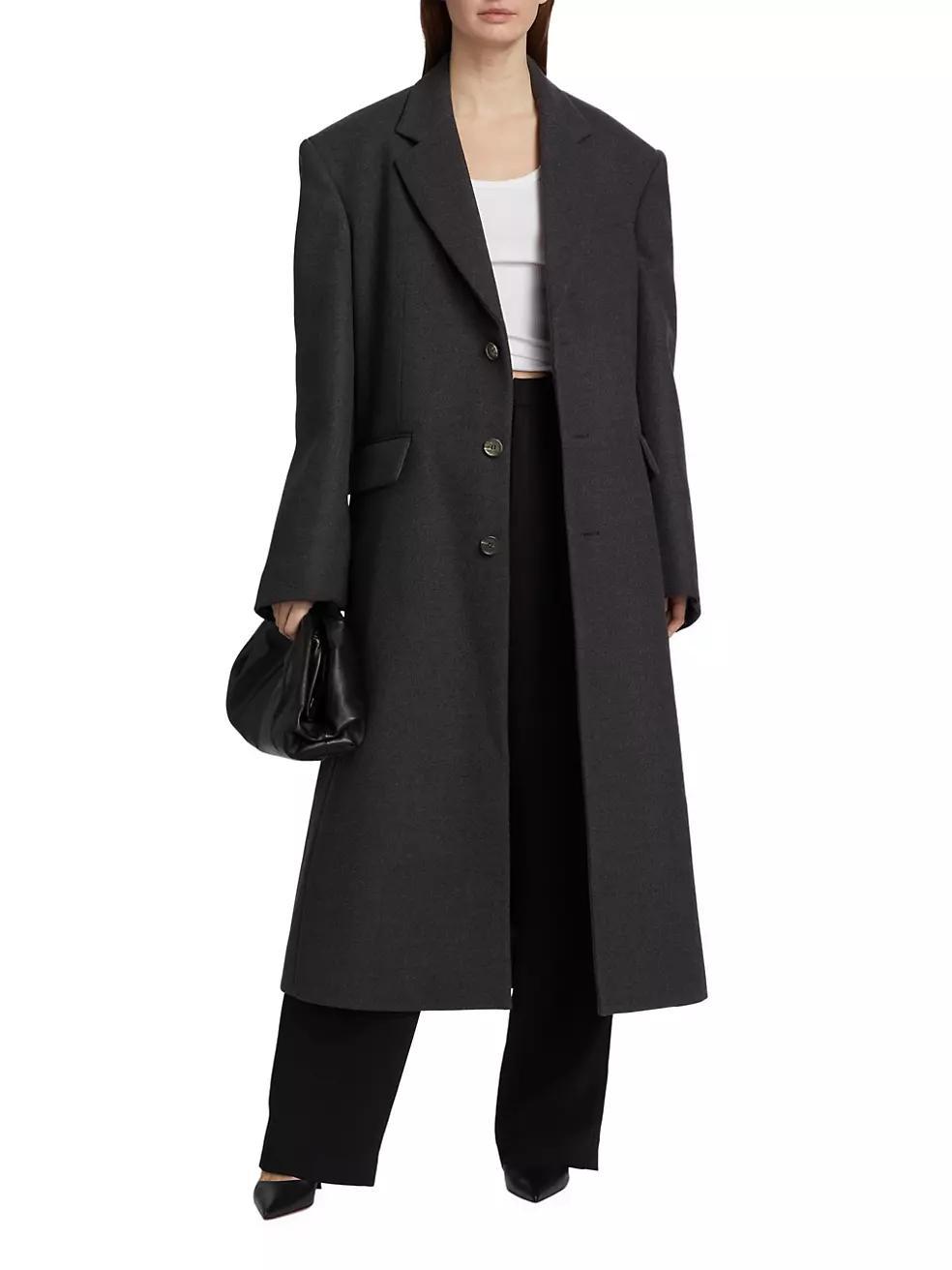 Single Breasted Wool Coat Product Image