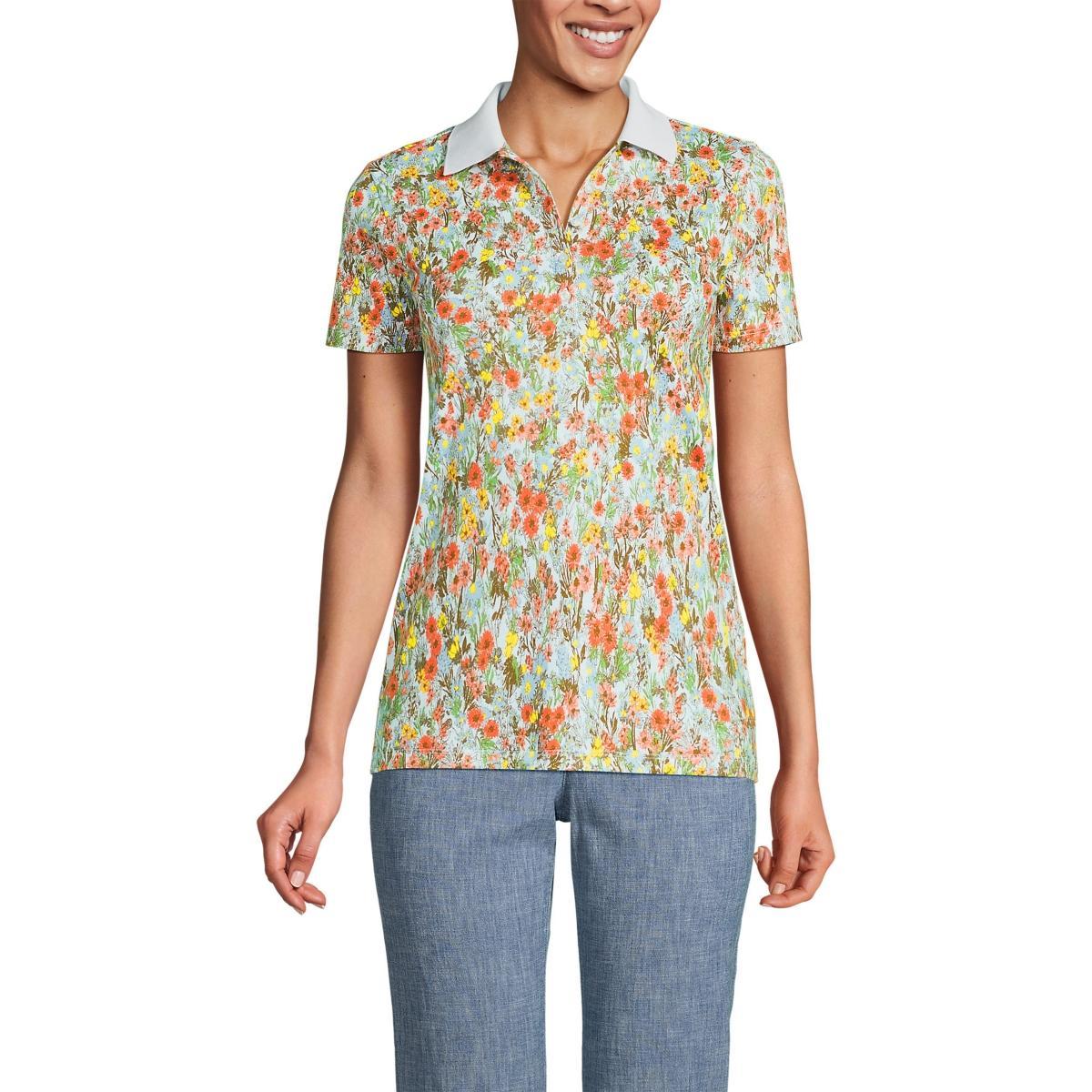 Lands End Womens Tall Supima Cotton Polo Product Image