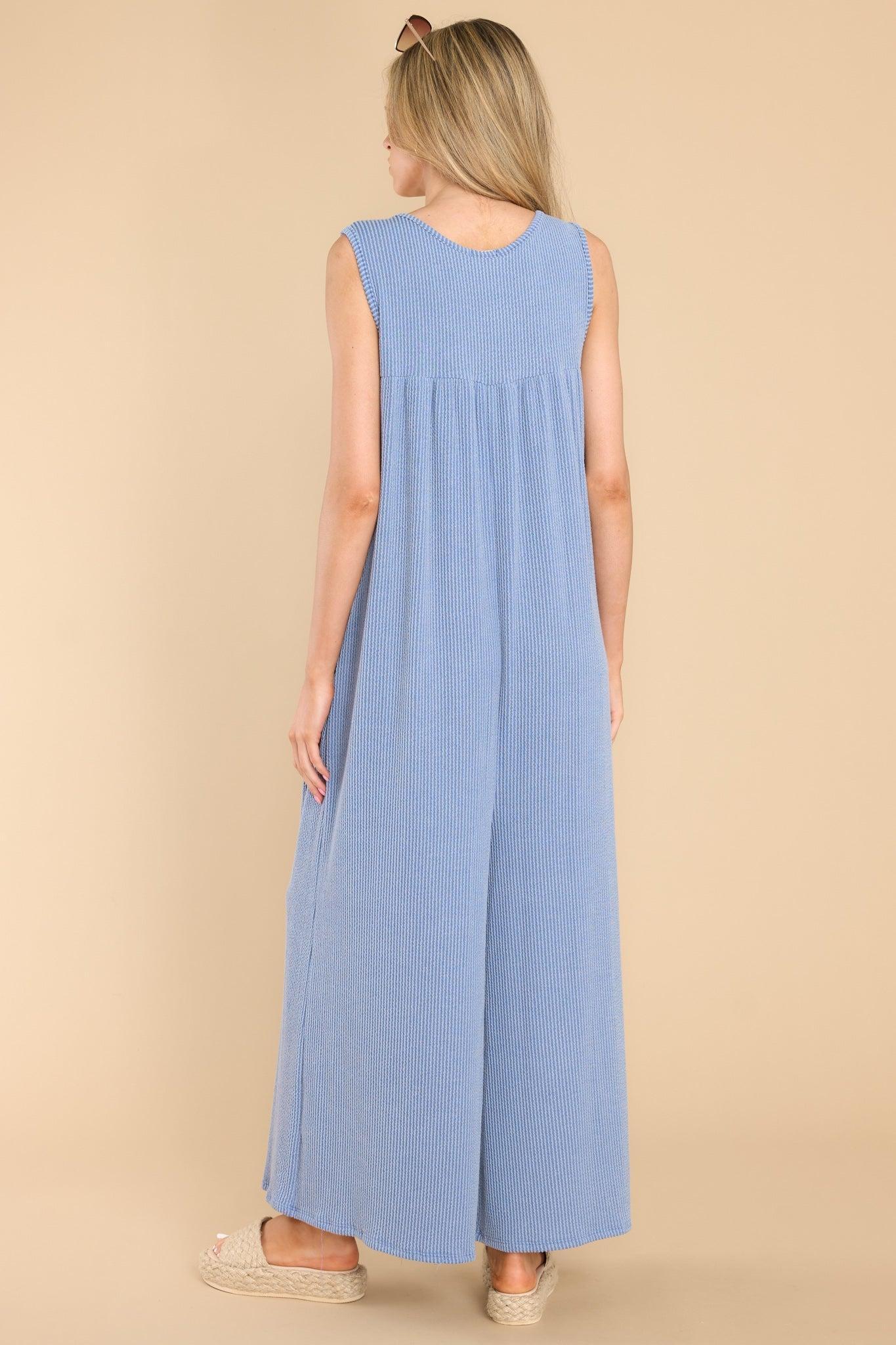 Classic And Timeless Blue Jumpsuit Product Image