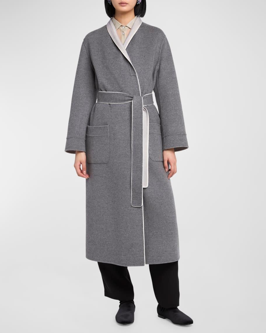 Cashmere and Wool Belted Caban Coat Product Image