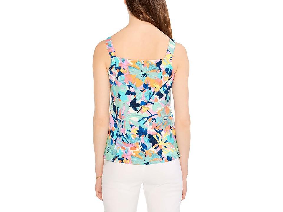 NIC+ZOE Color Field Tank (Aqua Multi) Women's Clothing Product Image