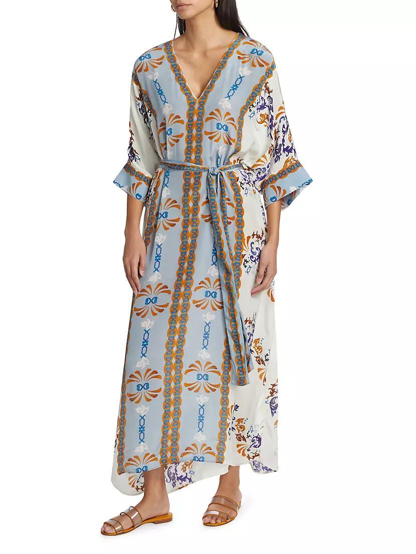 Eterna Xim Printed Caftan Dress Product Image