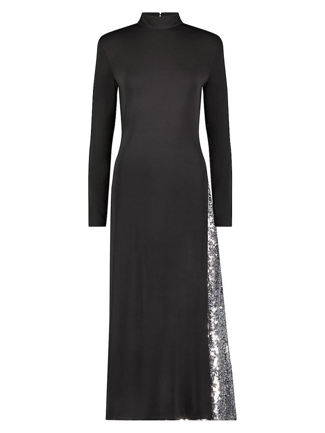 Womens Sequined Inset Cut-Out Gown Product Image