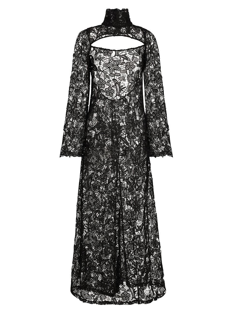 Womens Prelude: Aama Tales Sheer Lace Maxi Dress Product Image