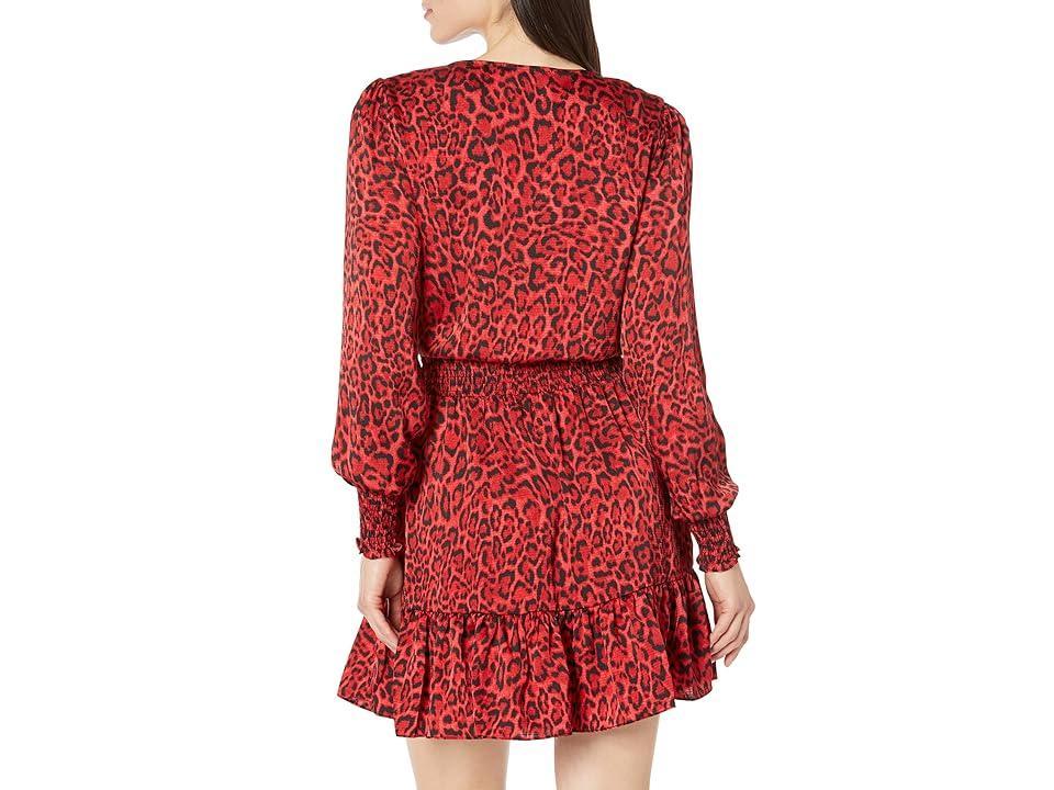 MICHAEL Michael Kors Wildcat Smock Dress (Crimson) Women's Clothing Product Image