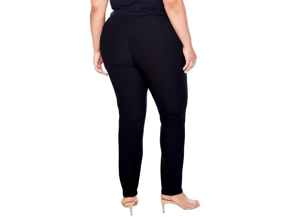 NIC+ZOE Plus Size Wonderstretch Jeans Onyx) Women's Jeans Product Image