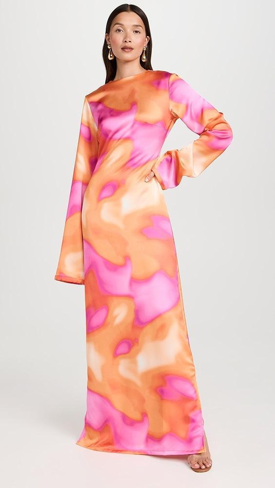 Orire Aqua Print Dress | Shopbop Product Image