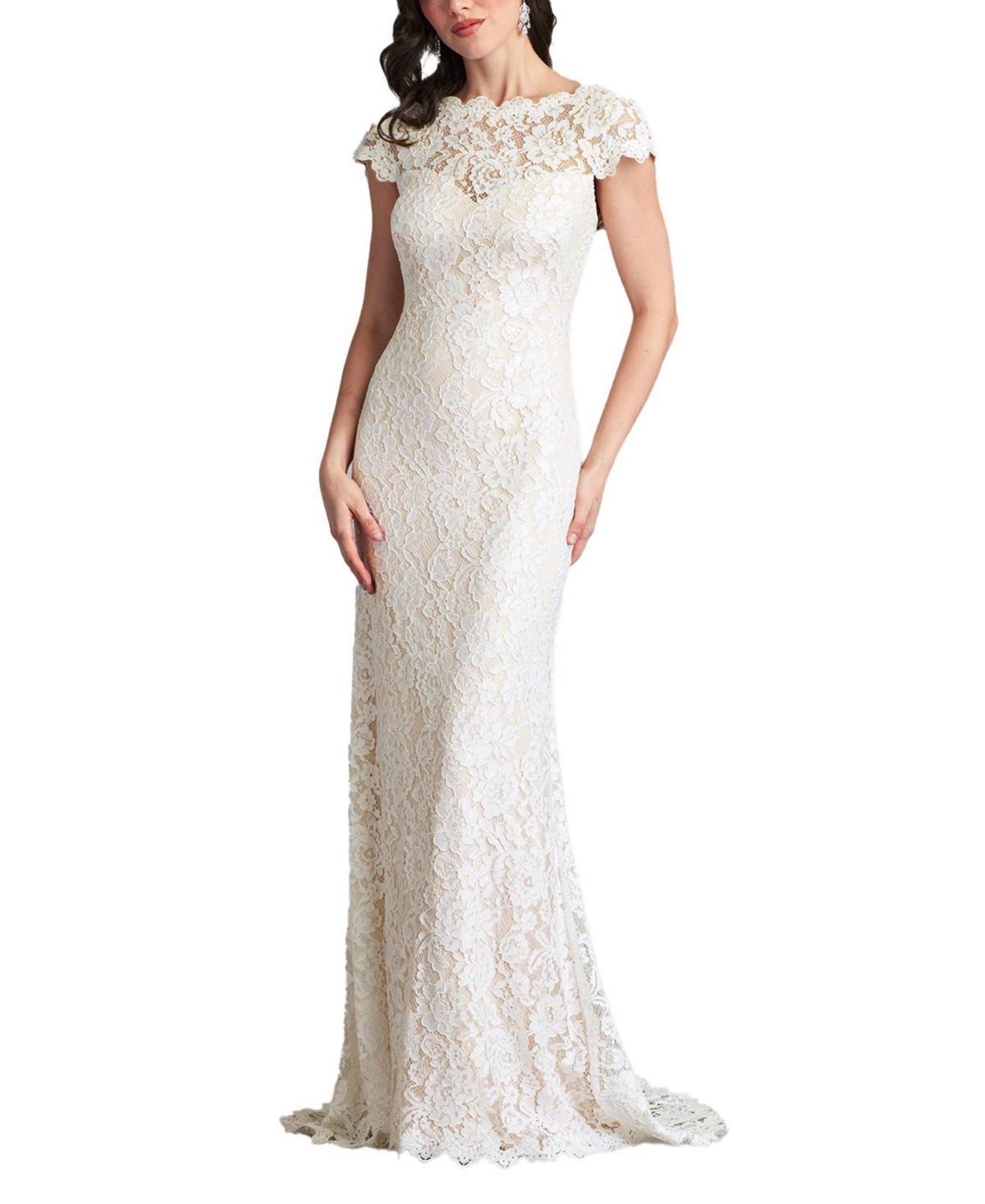 Tadashi Shoji Womens Maverick Open-Back Lace Gown Product Image