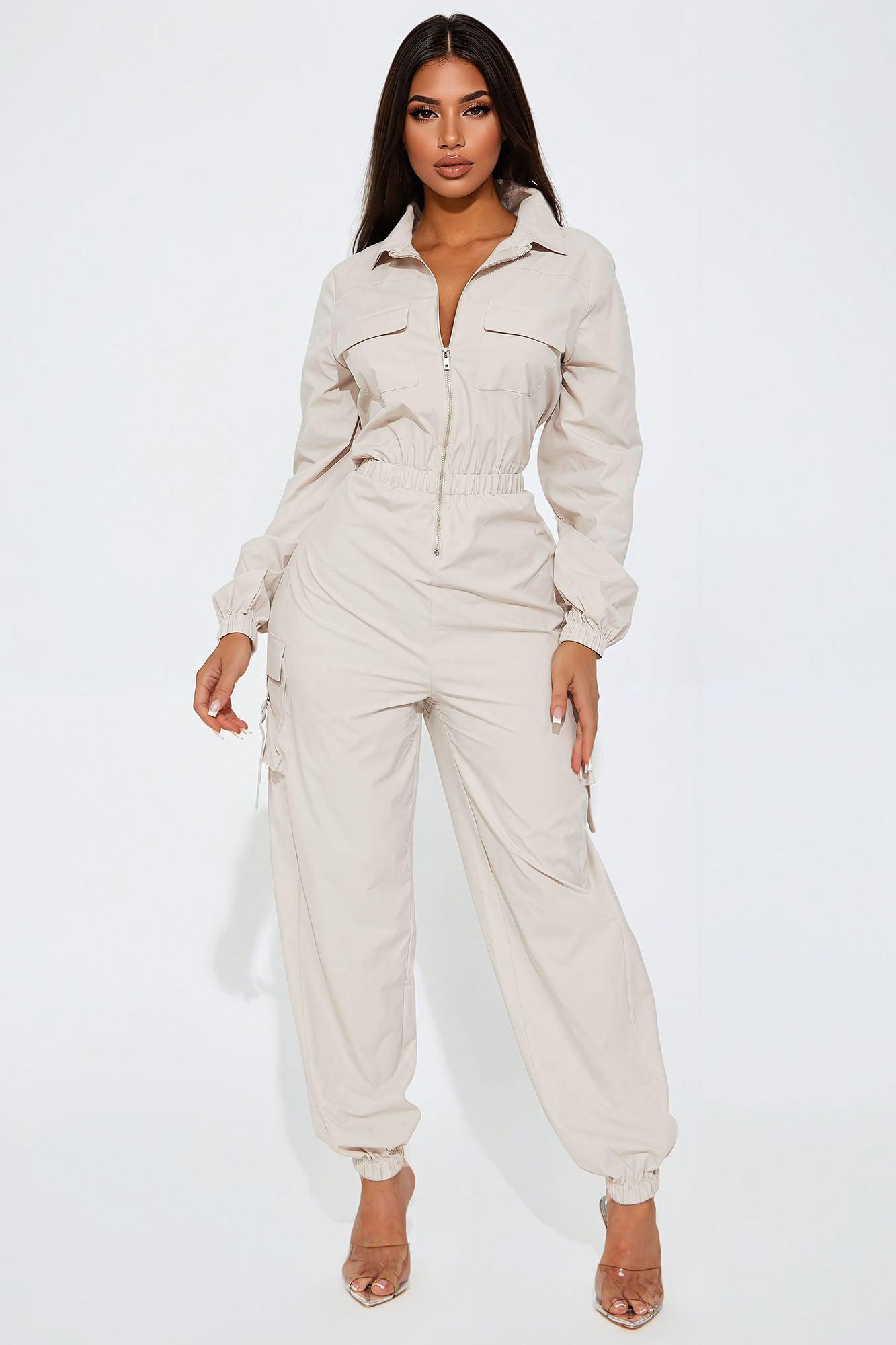 Emerla Jumpsuit - Stone Product Image