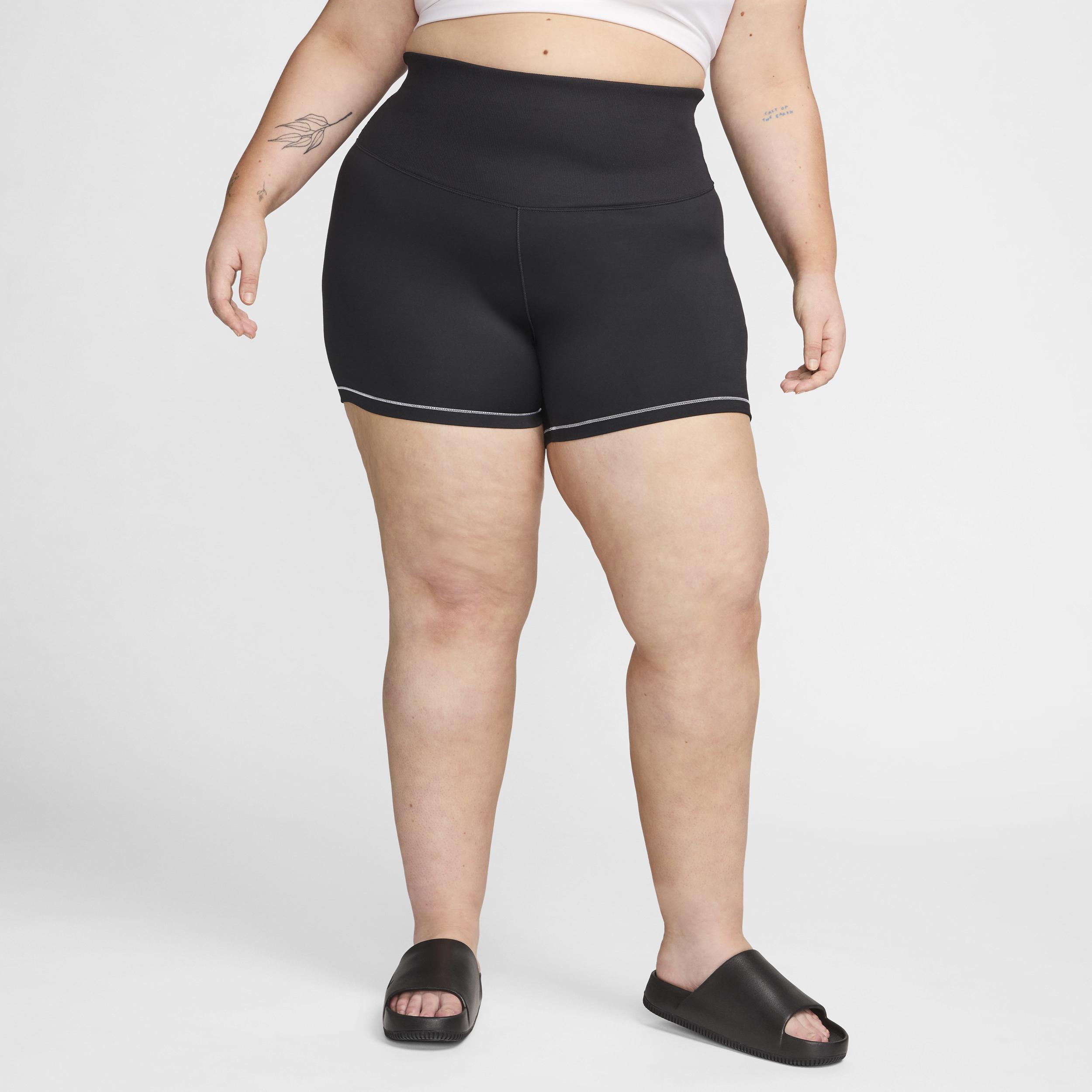 Nike Women's One Rib High-Waisted 5" Biker Shorts (Plus Size) product image