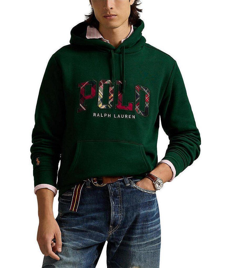 Polo Ralph Lauren RL Plaid Logo Fleece Hoodie Product Image