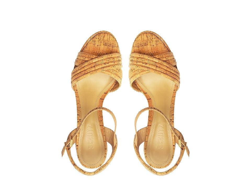 Schutz Latifah Platform (Natural) Women's Sandals Product Image