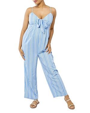 Ingrid & Isabel Tie Front Maternity Jumpsuit Product Image