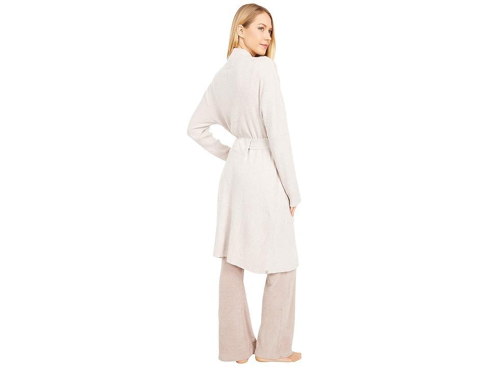 Barefoot Dreams Cozychic Lite Ribbed Robe (Faded Rose/Pearl) Women's Robe Product Image