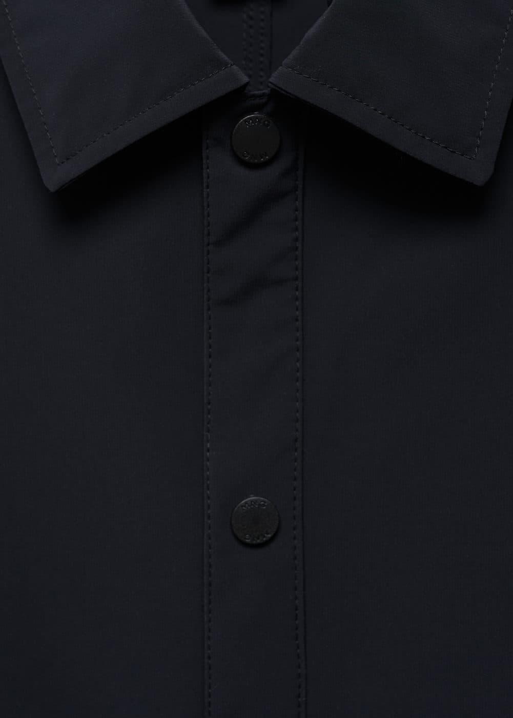 MANGO MAN - Lightweight water-repellent overshirt dark navyMen Product Image