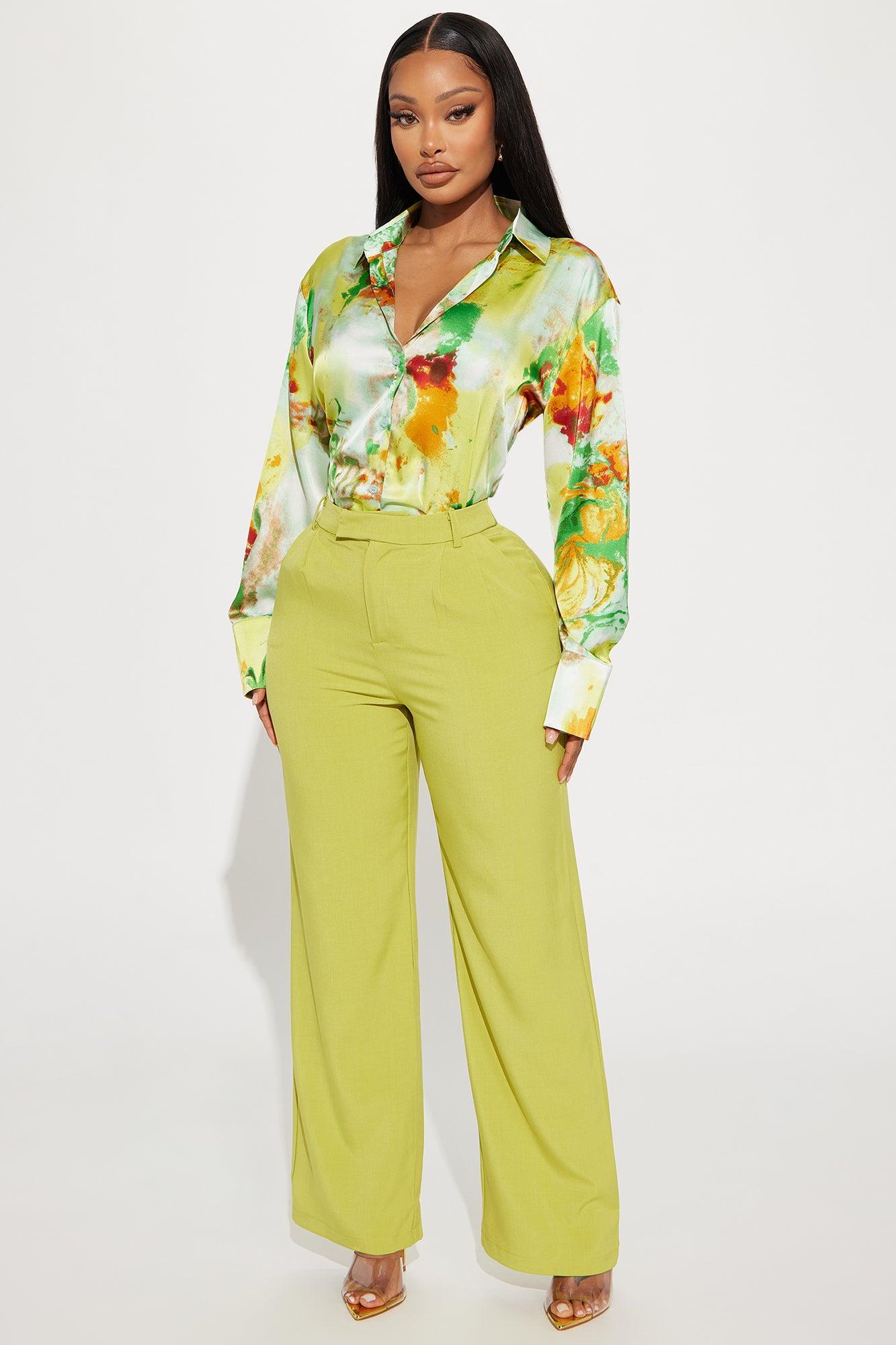 Minerva Satin Shirt - Multi Color Product Image