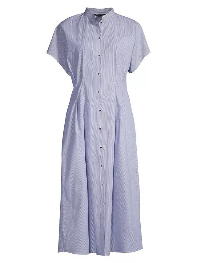 Striped Fit & Flare Shirtdress Product Image