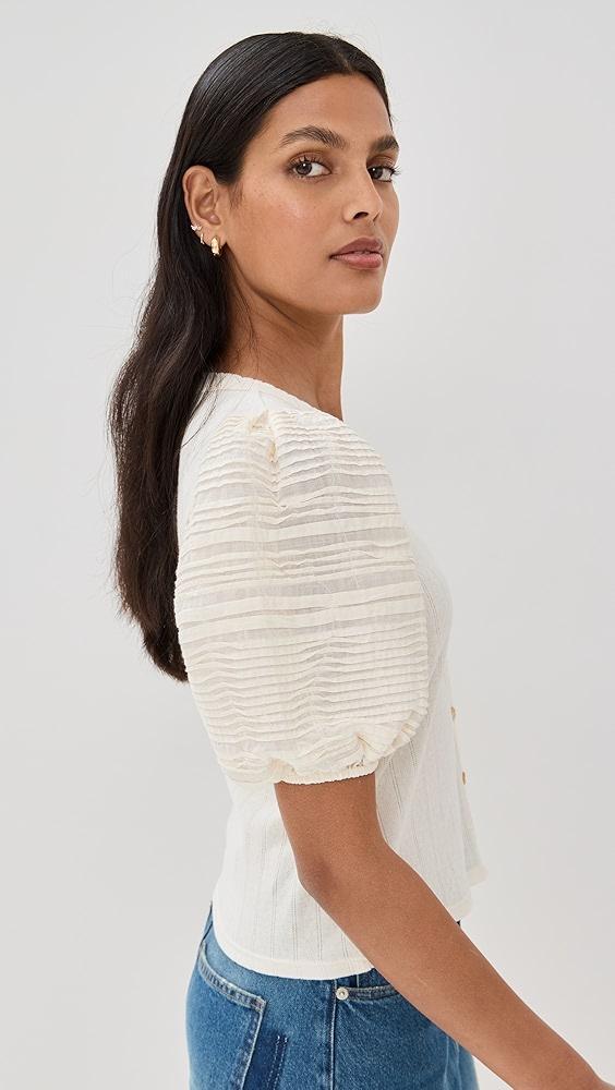 Sea Myra Cotton Combo Short Sleeve Top | Shopbop Product Image