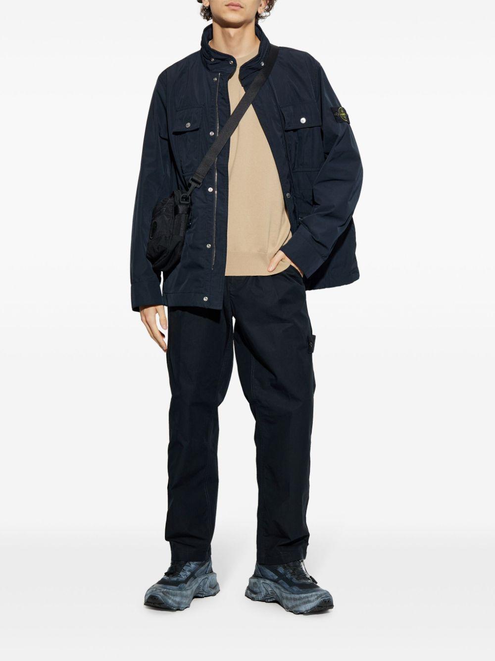 STONE ISLAND Compass-badge Jacket In Blue Product Image