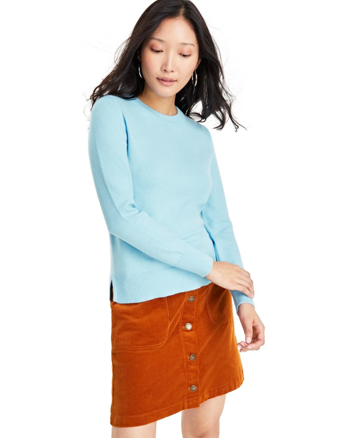 On 34th Womens Crewneck Long-Sleeve Sweater, Created for Macys Product Image