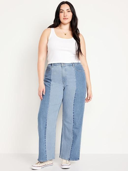 Extra High-Waisted Sky-Hi Wide-Leg Jeans Product Image