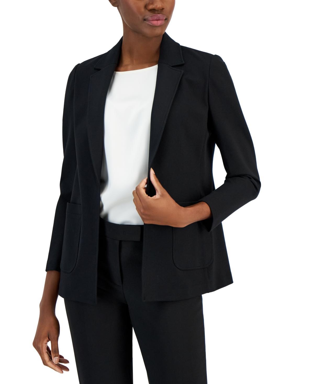 Anne Klein Womens Compression Notched Collar Blazer Product Image