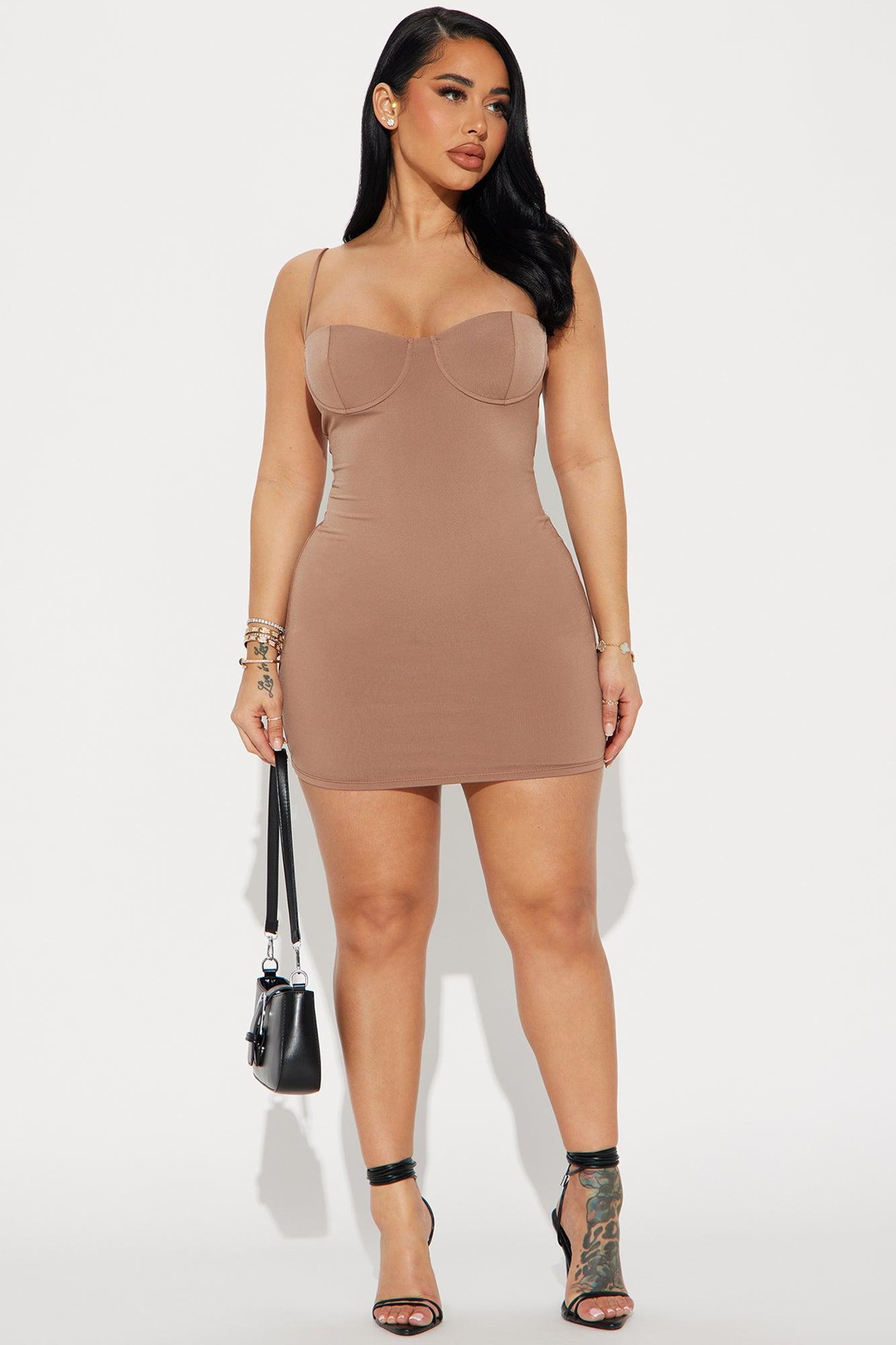 Klarissa Mini Dress - Mocha Product Image