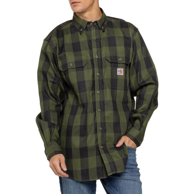 Carhartt 104507 Flame-Resistant Force® Rugged Flex® Loose Fit Midweight Twill Plaid Shirt - Long Sleeve Product Image