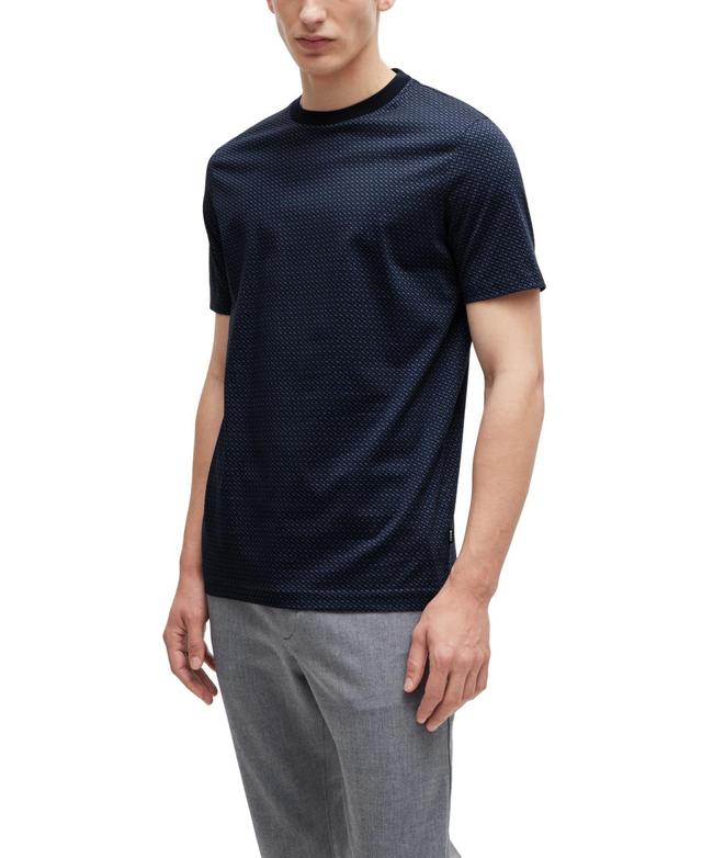 Boss by Hugo Boss Mens Two-Tone Monogram T-Shirt Product Image