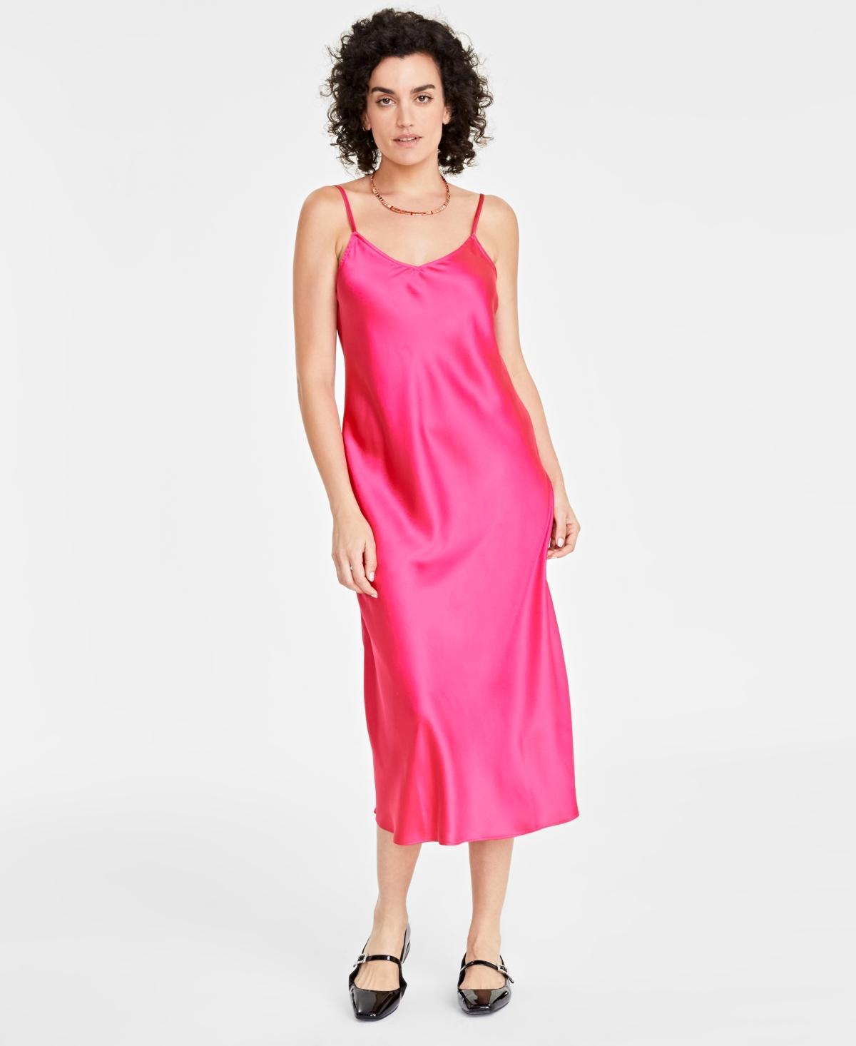 On 34th Womens Satin Midi Slipdress, Created for Macys Product Image