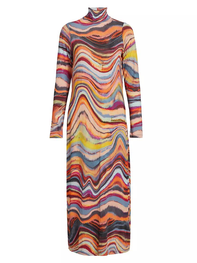 Paxton Abstract Striped Midi-Dress Product Image