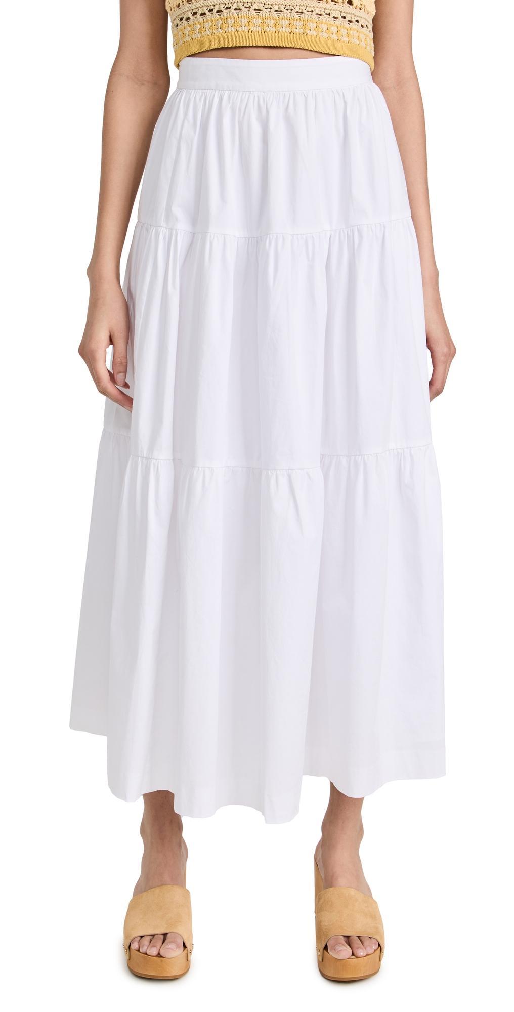 Womens Sea Tiered Midi-Skirt Product Image