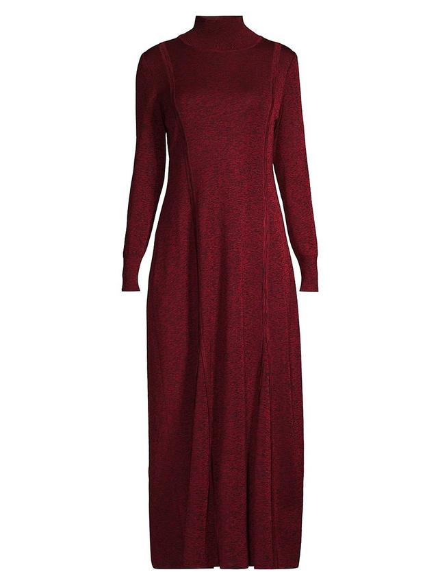 Misook Marled Long Sleeve Midi Sweater Dress Product Image