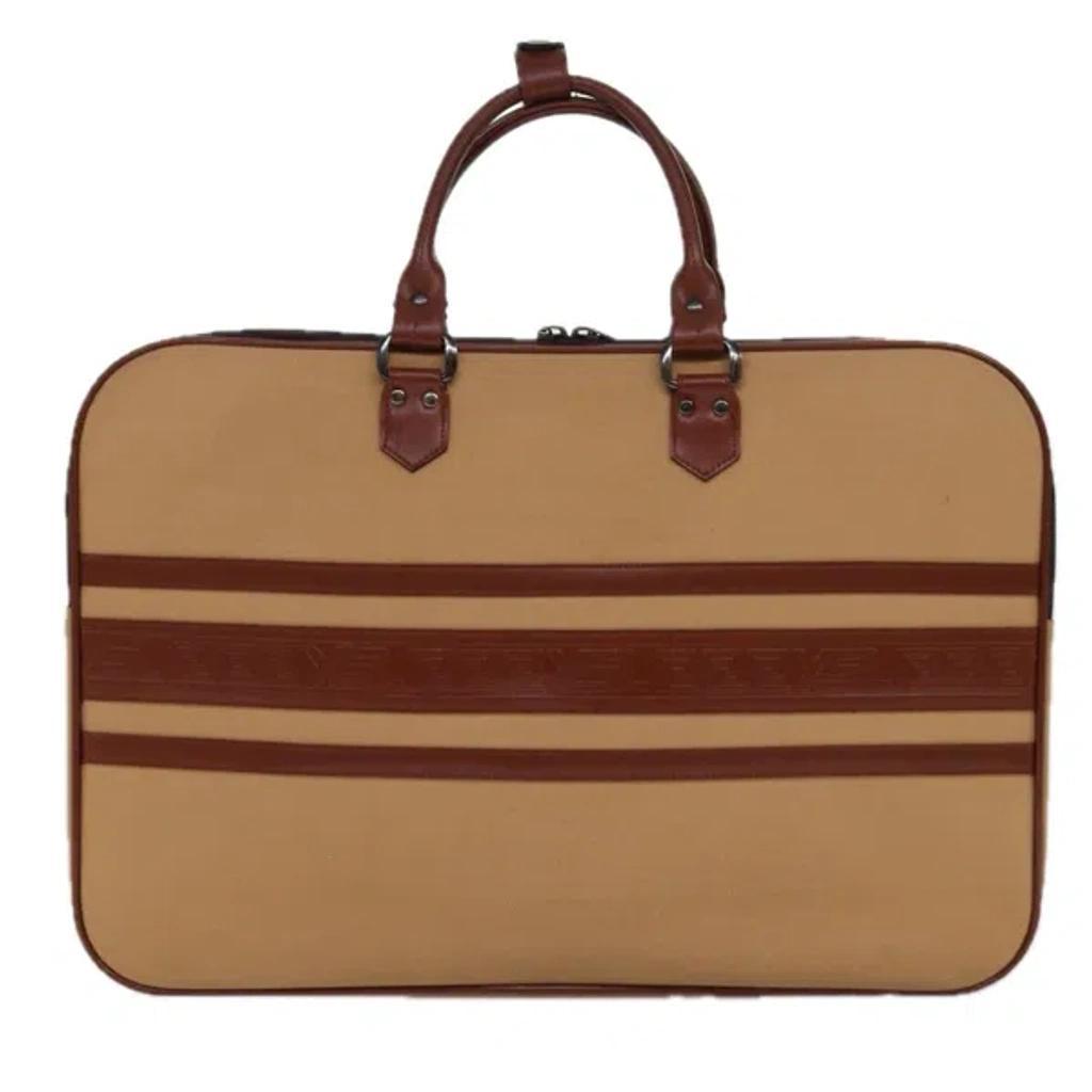 Yves  Beige Canvas Travel Bag () Product Image